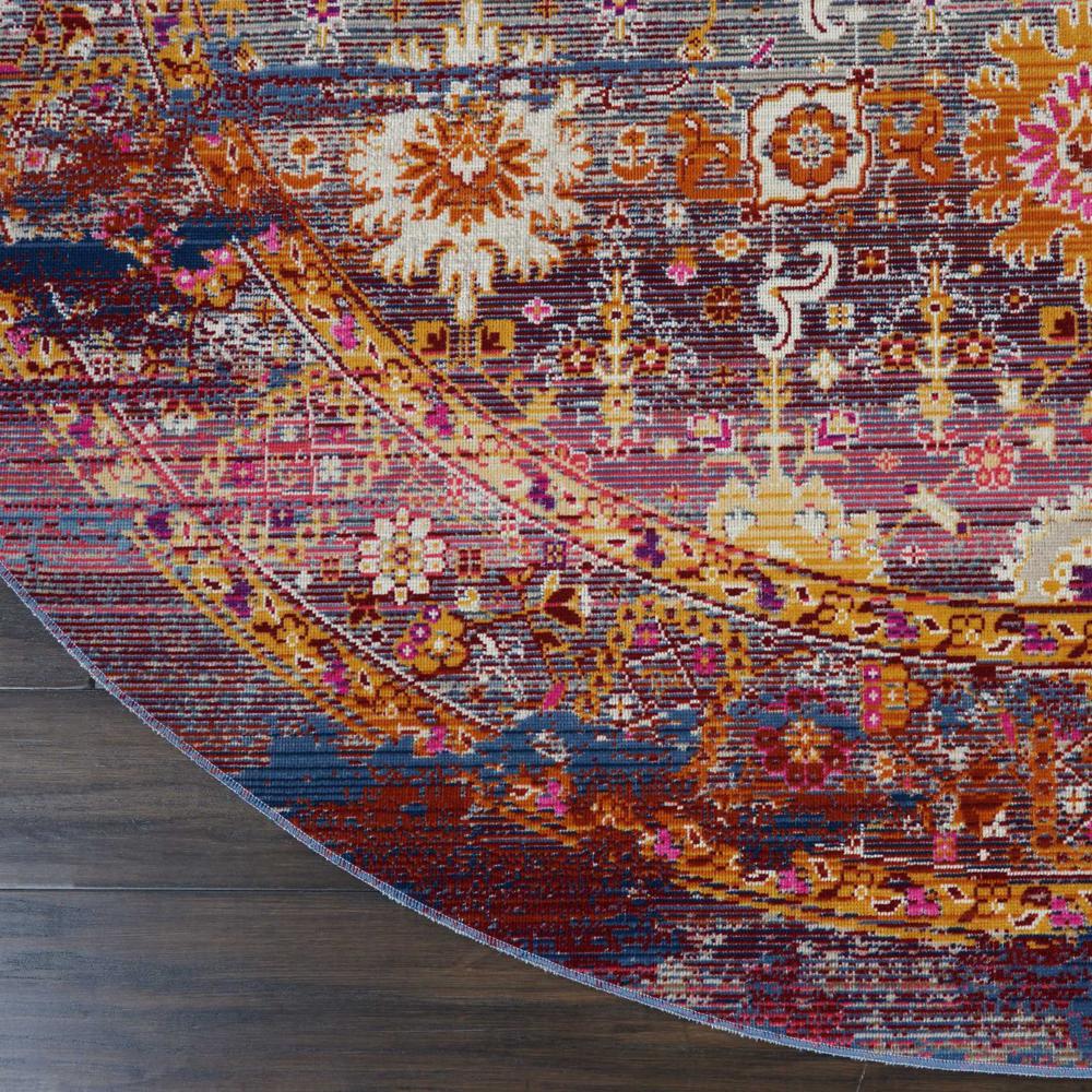 Vintage Round Area Rug, 6' x Round