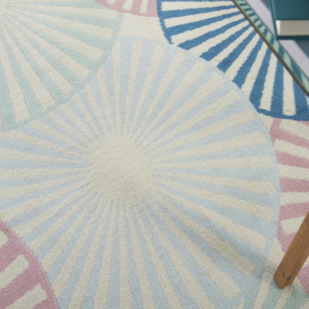 Grafix Area Rug, Ivory/Multicolor, 5'3"X7'3"