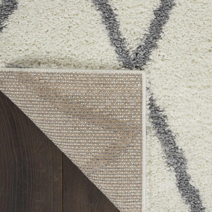 SHI02 Shangri-La Ivory/Light Grey Area Rug- 8' x 10'