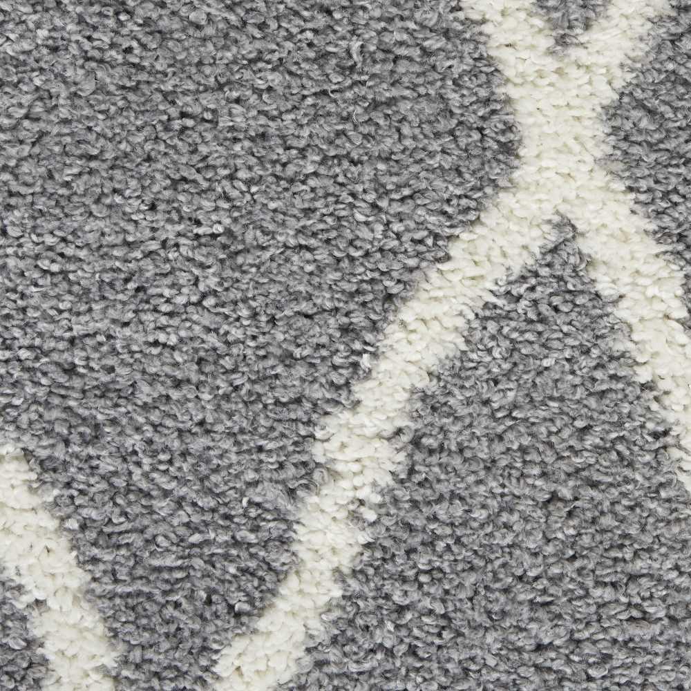 SHI02 Shangri-La Light Grey/Ivory Area Rug- 8' x 10'