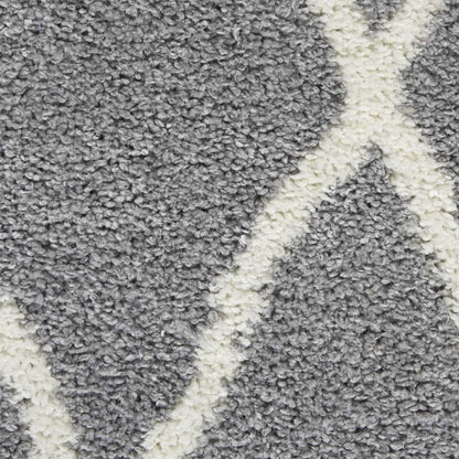 SHI02 Shangri-La Light Grey/Ivory Area Rug- 8' x 10'