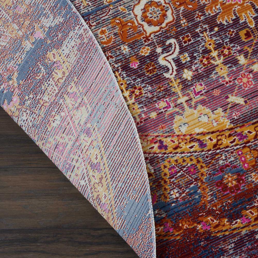 Vintage Round Area Rug, 6' x Round