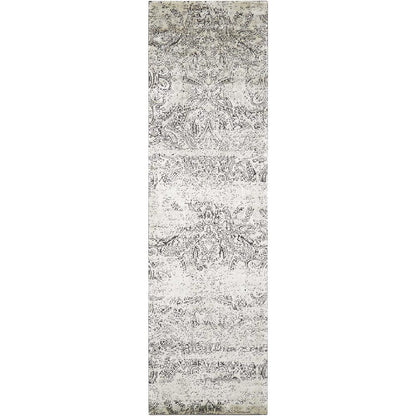 Luminance Area Rug, Ivory/Black, 2'3" x 8'