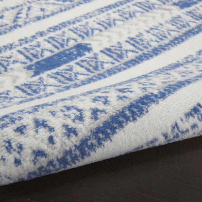 WHS16 Whimsicle Ivory Blue Area Rug- 4' x 6'