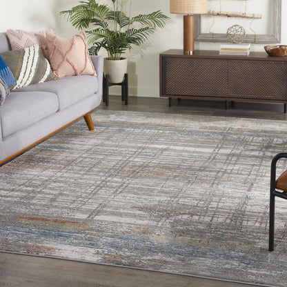 Modern Rectangle Area Rug, 9' x 13'