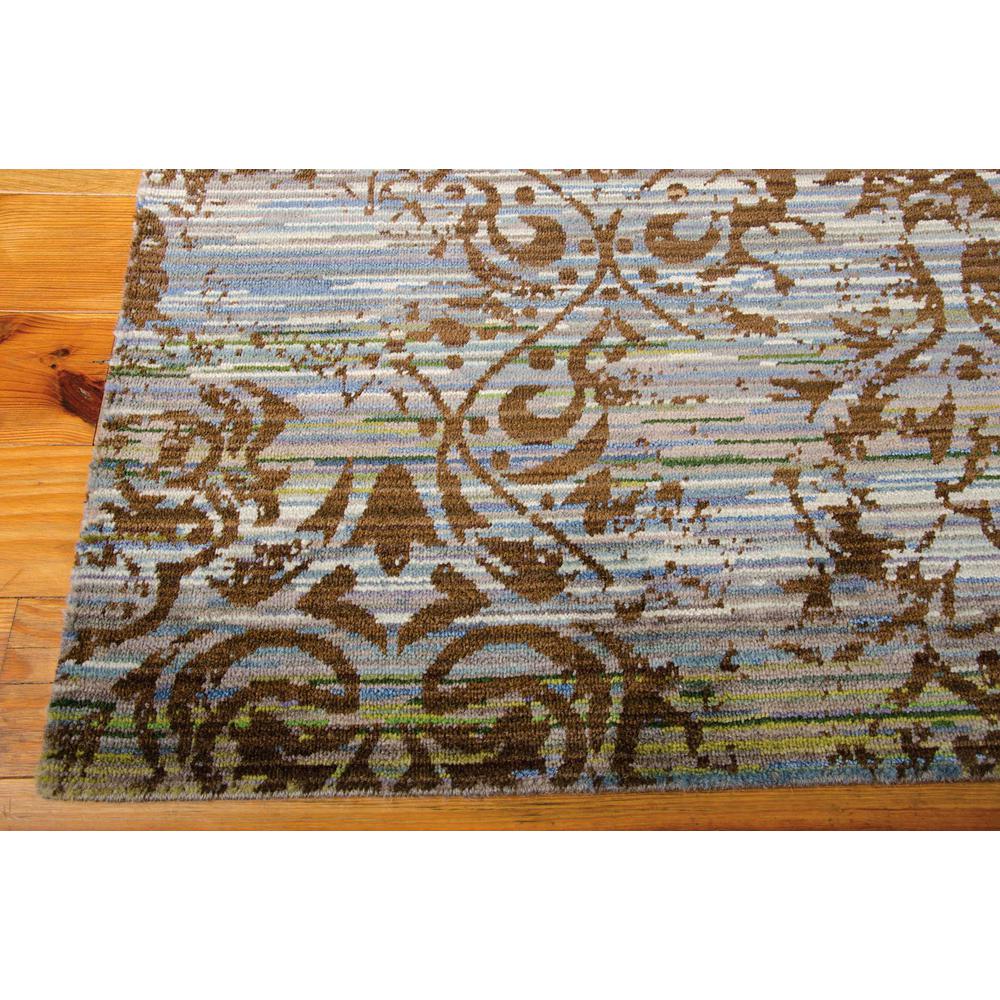 Rhapsody Area Rug, Blue/Moss, 5'6" x 8'