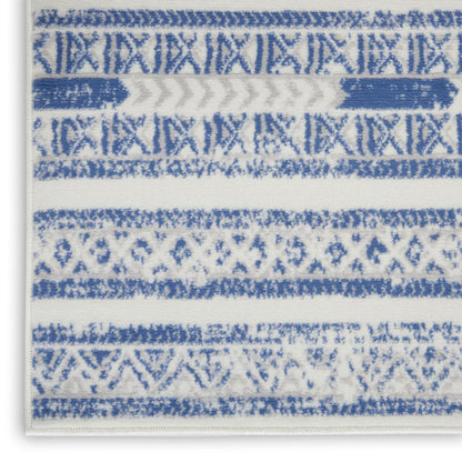 WHS16 Whimsicle Ivory Blue Area Rug- 4' x 6'