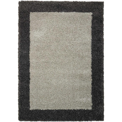 Amore Area Rug, Silver/Charcoal, 3'11" x 5'11"