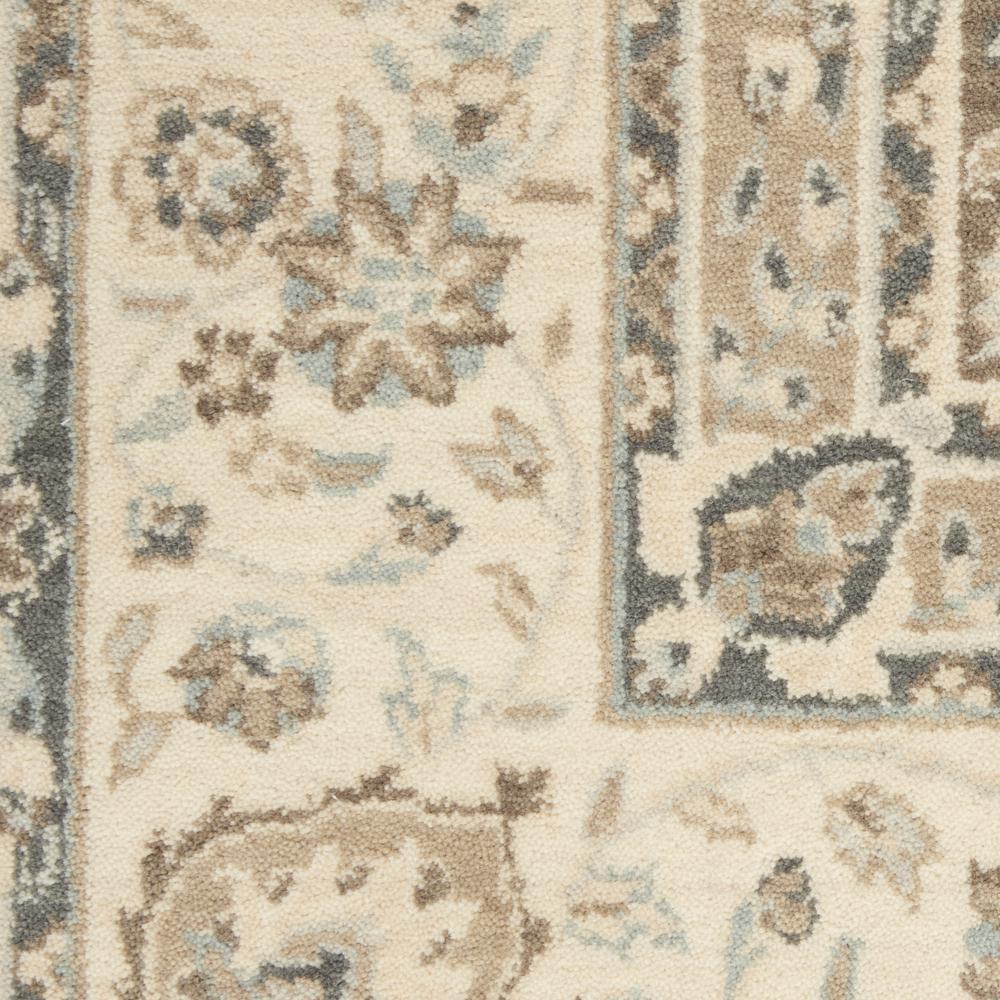 Nourison Living Treasures Area Rug, Grey/Ivory, 9'9" x 13'9", LI15