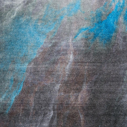 Nourison Le Reve Area Rug, Charcoal/Multicolor, 5'3" x 7'7", LER06