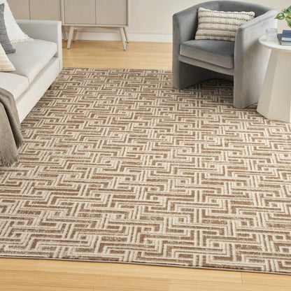Modern Rectangle Area Rug, 9' x 12'