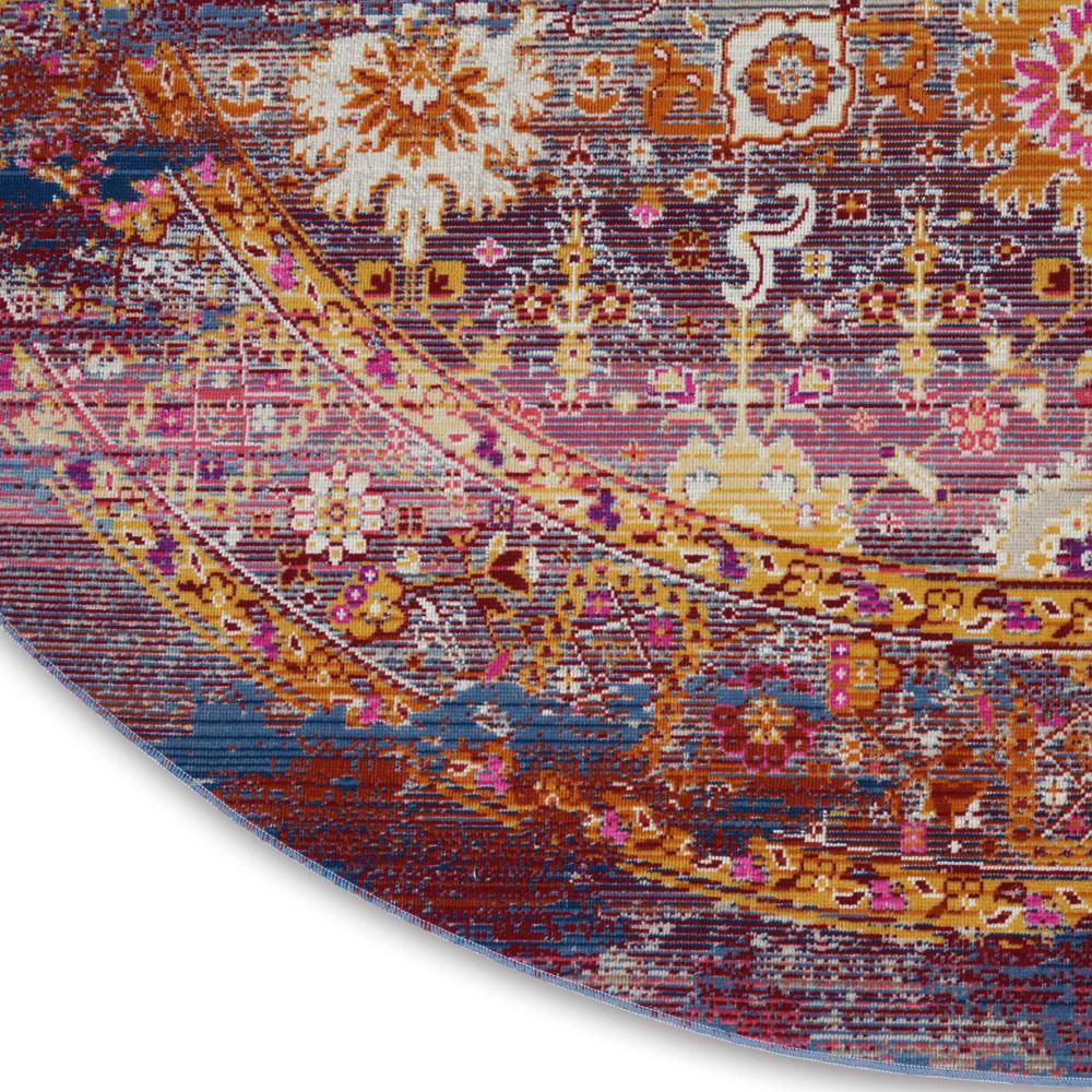 Vintage Round Area Rug, 6' x Round