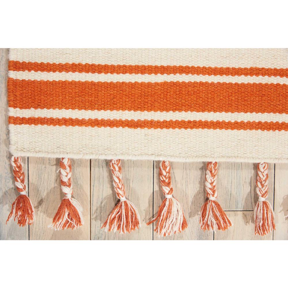Solano Area Rug, Ivory/Orange, 5' x 7'6"