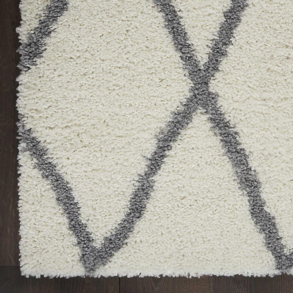 SHI02 Shangri-La Ivory/Light Grey Area Rug- 8' x 10'