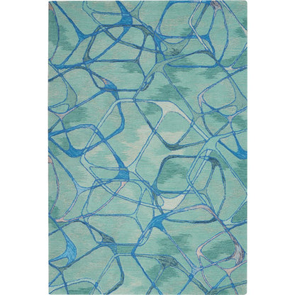 Modern Rectangle Area Rug, 5' x 8'