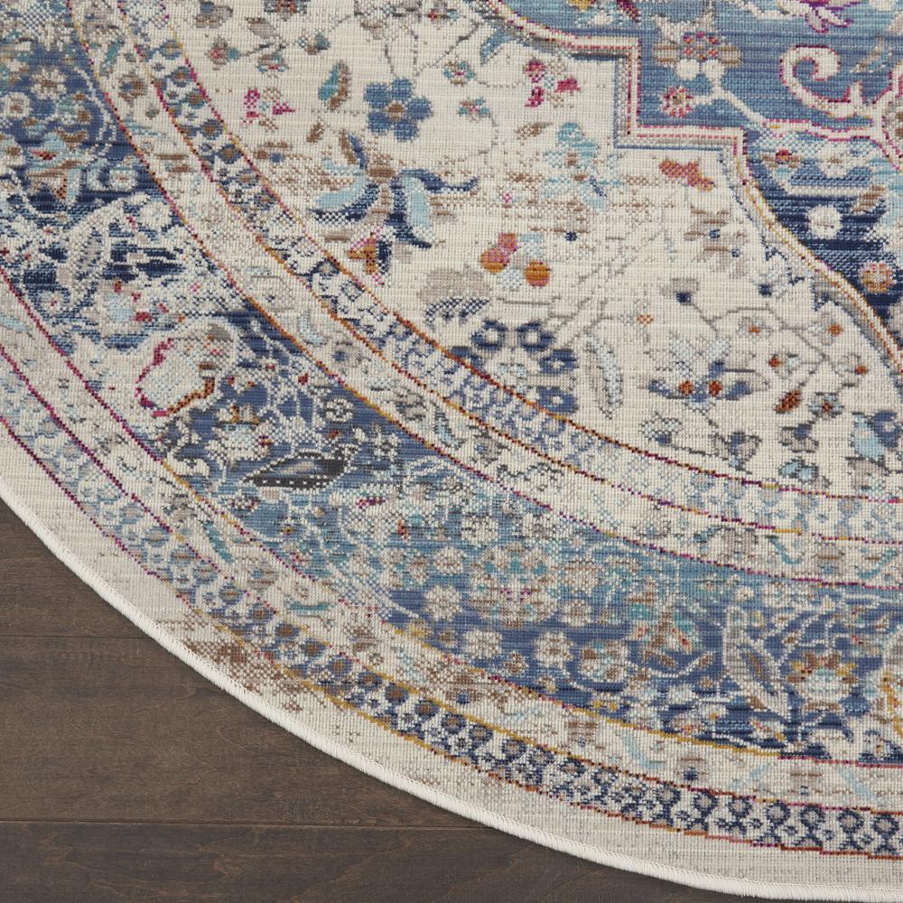 Vintage Round Area Rug, 6' x Round