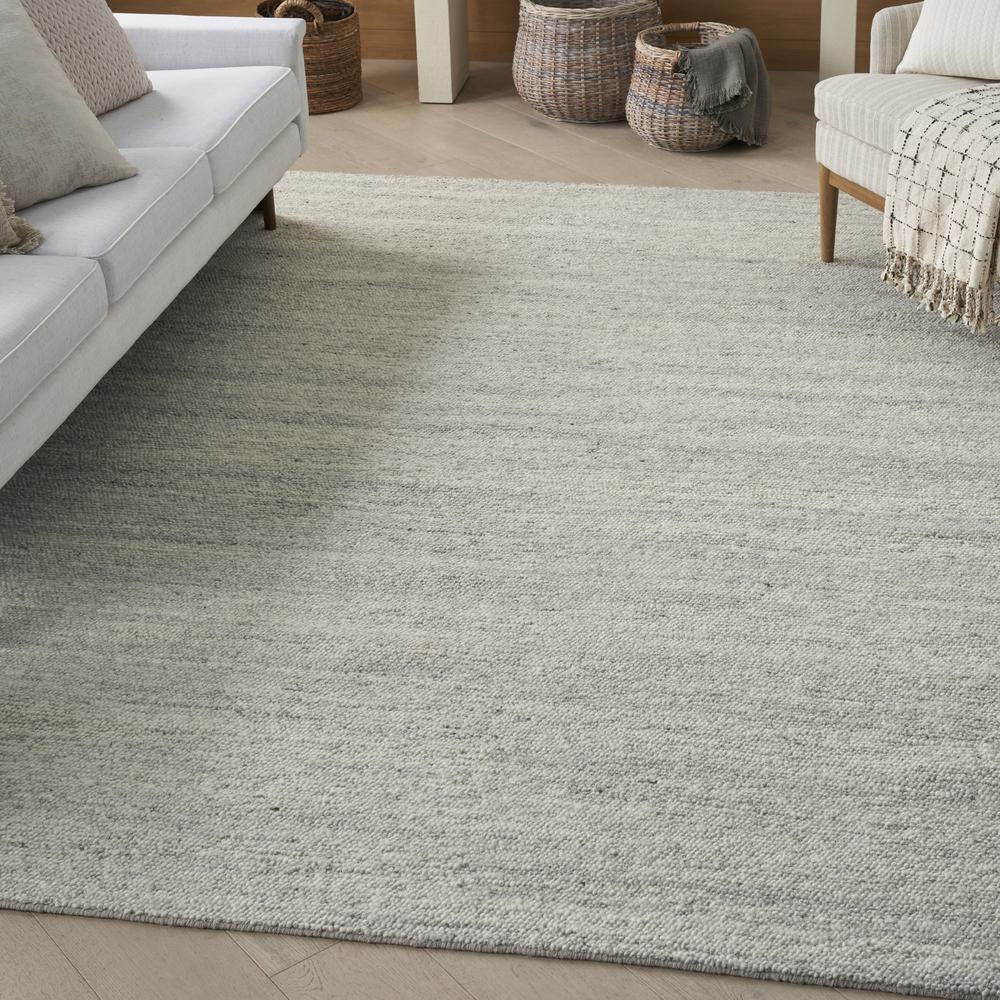 Nourison Alanna Area Rug Farmhouse 7'9" x 9'9" Rectangle, Silver