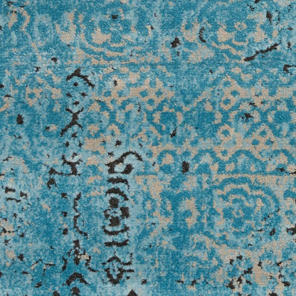 Karma Area Rug, Blue, 5'3" x 7'4"
