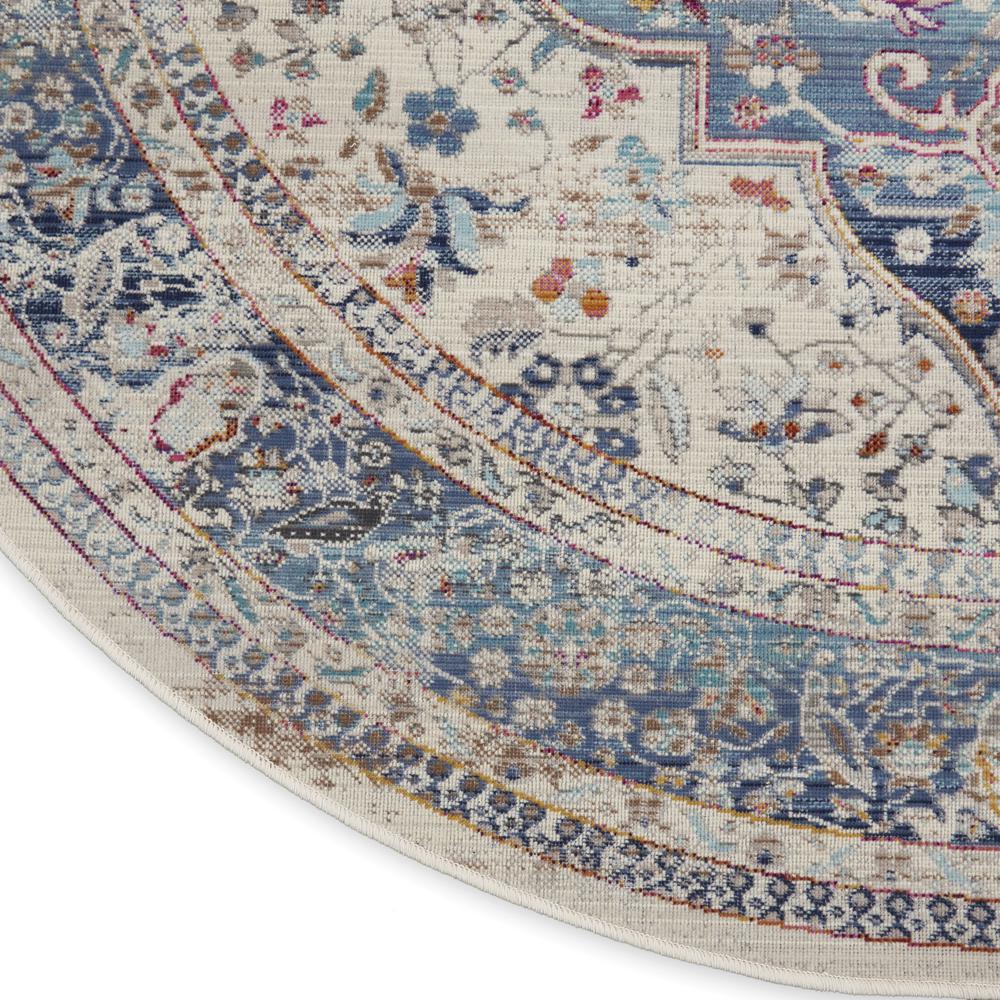 Vintage Round Area Rug, 6' x Round