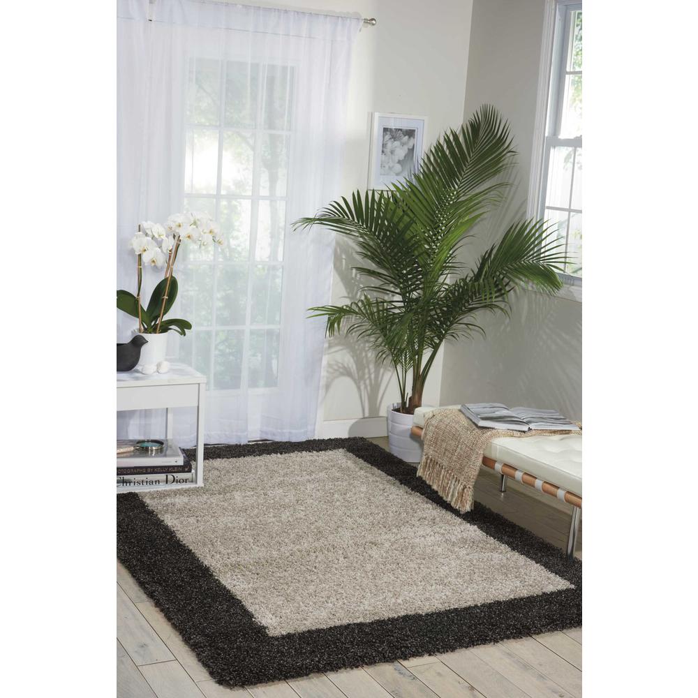 Amore Area Rug, Silver/Charcoal, 3'11" x 5'11"