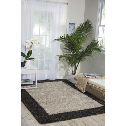 Amore Area Rug, Silver/Charcoal, 3'11" x 5'11"