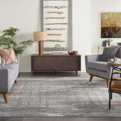 Modern Rectangle Area Rug, 9' x 13'