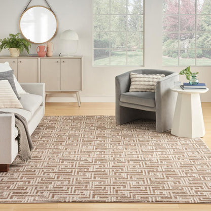 Modern Rectangle Area Rug, 9' x 12'