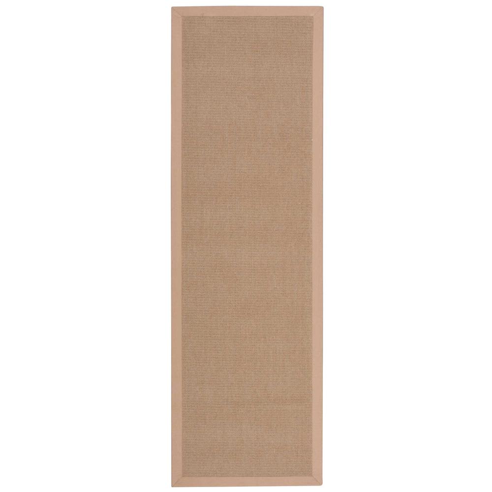 Sisal Soft Area Rug, Sand, 2'6" x 8'