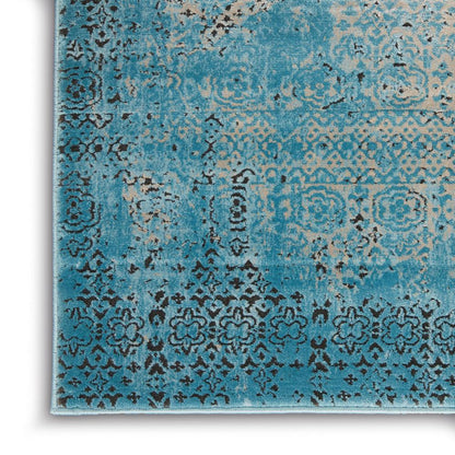 Karma Area Rug, Blue, 5'3" x 7'4"