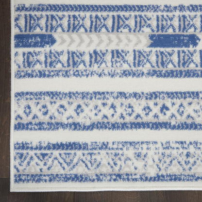 WHS16 Whimsicle Ivory Blue Area Rug- 4' x 6'