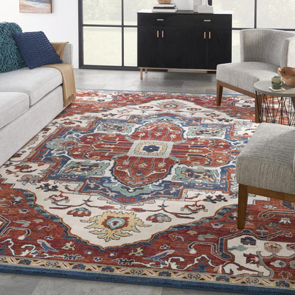 Nourison Parisa 12' x 15' Brick/Ivory Area Rug