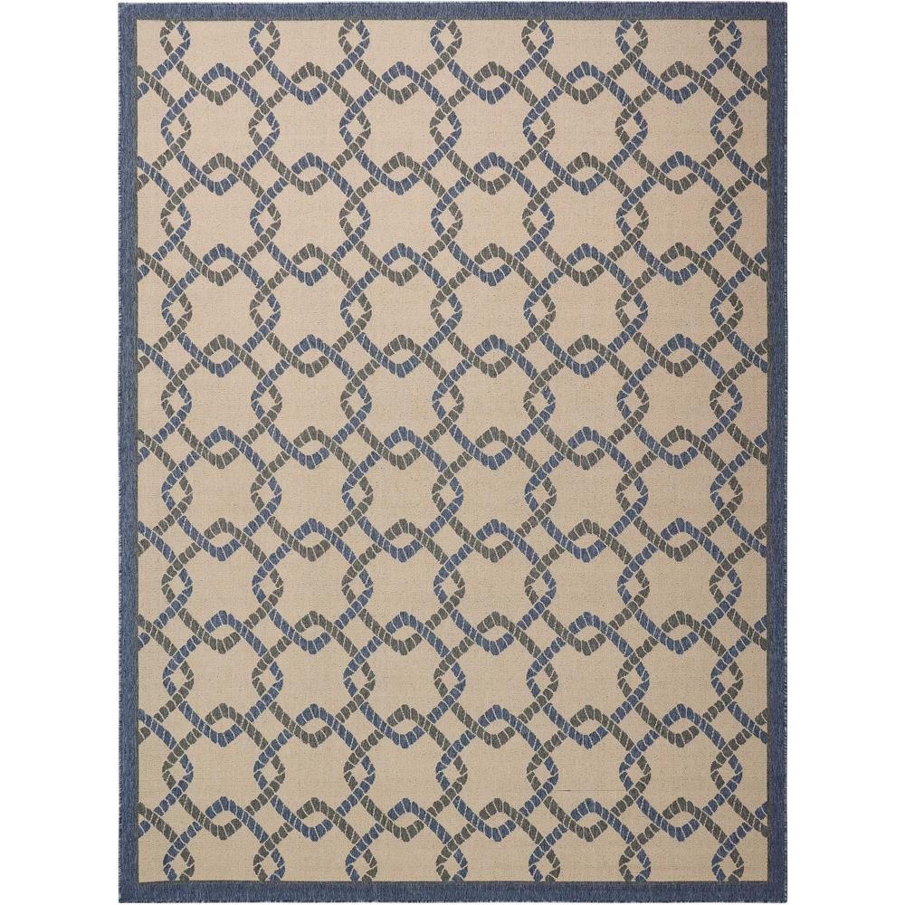 Nourison Caribbean Ivory Blue Indoor/Outdoor Area Rug