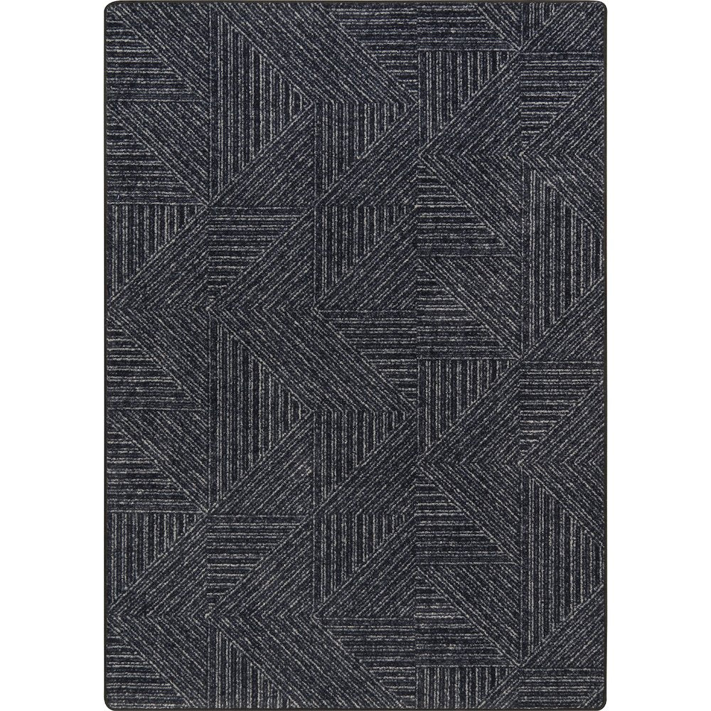 WorkSpace Above Board 5'4" x 7'8" Area Rug in Color Onyx