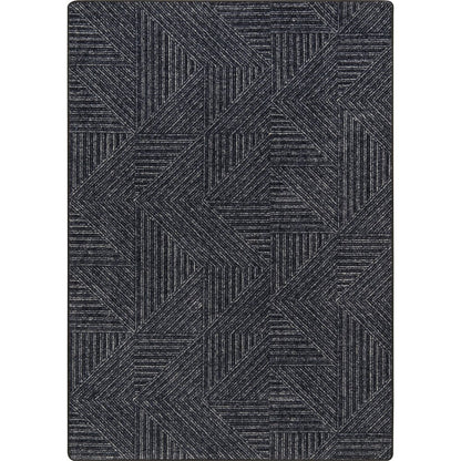 WorkSpace Above Board 5'4" x 7'8" Area Rug in Color Onyx