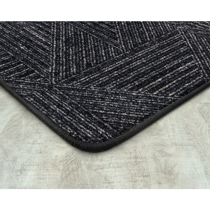 WorkSpace Above Board 5'4" x 7'8" Area Rug in Color Onyx