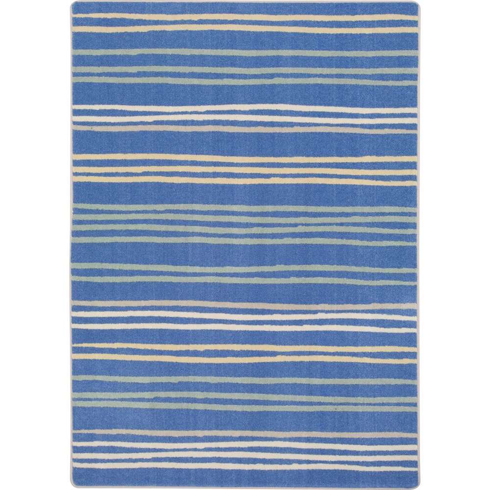 Kid Essentials All Lined Up 7'8" x 10'9" Area Rug in Color Pastel