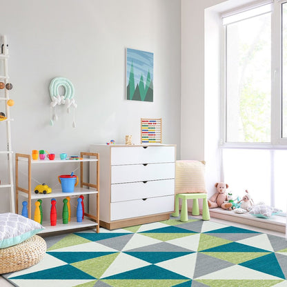 Claremont Kids Cartwheel 5'4" x 7'8" Area Rug in Color Calypso