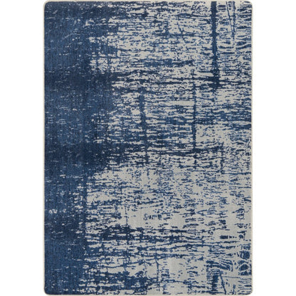Kid Essentials Coastal Canvas 5'4" x 7'8" Area Rug in Color High Tide