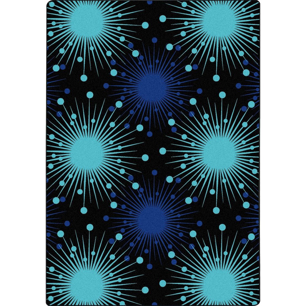 Kaleidoscope Cosmopolitan 7'8" x 10'9" Area Rug in Color Blue