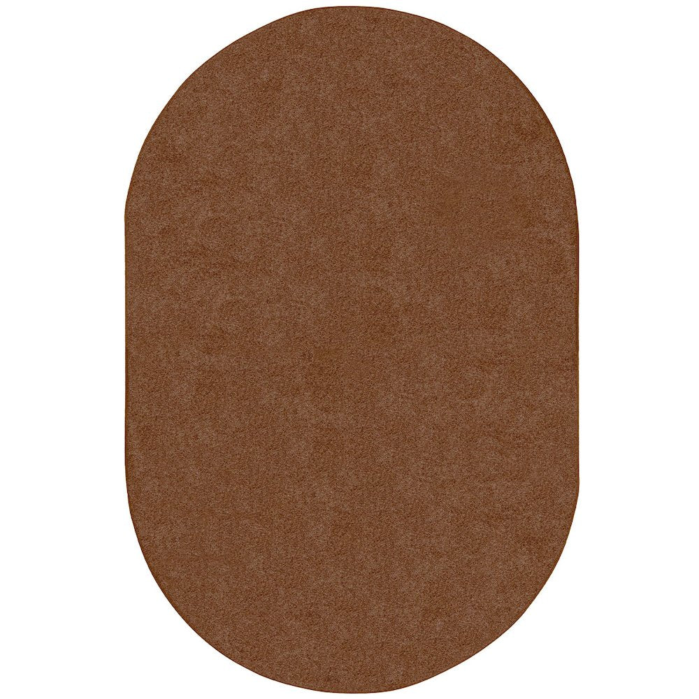 Kid Essentials Endurance 12' x 7'6" Oval Area Rug in Color Brown