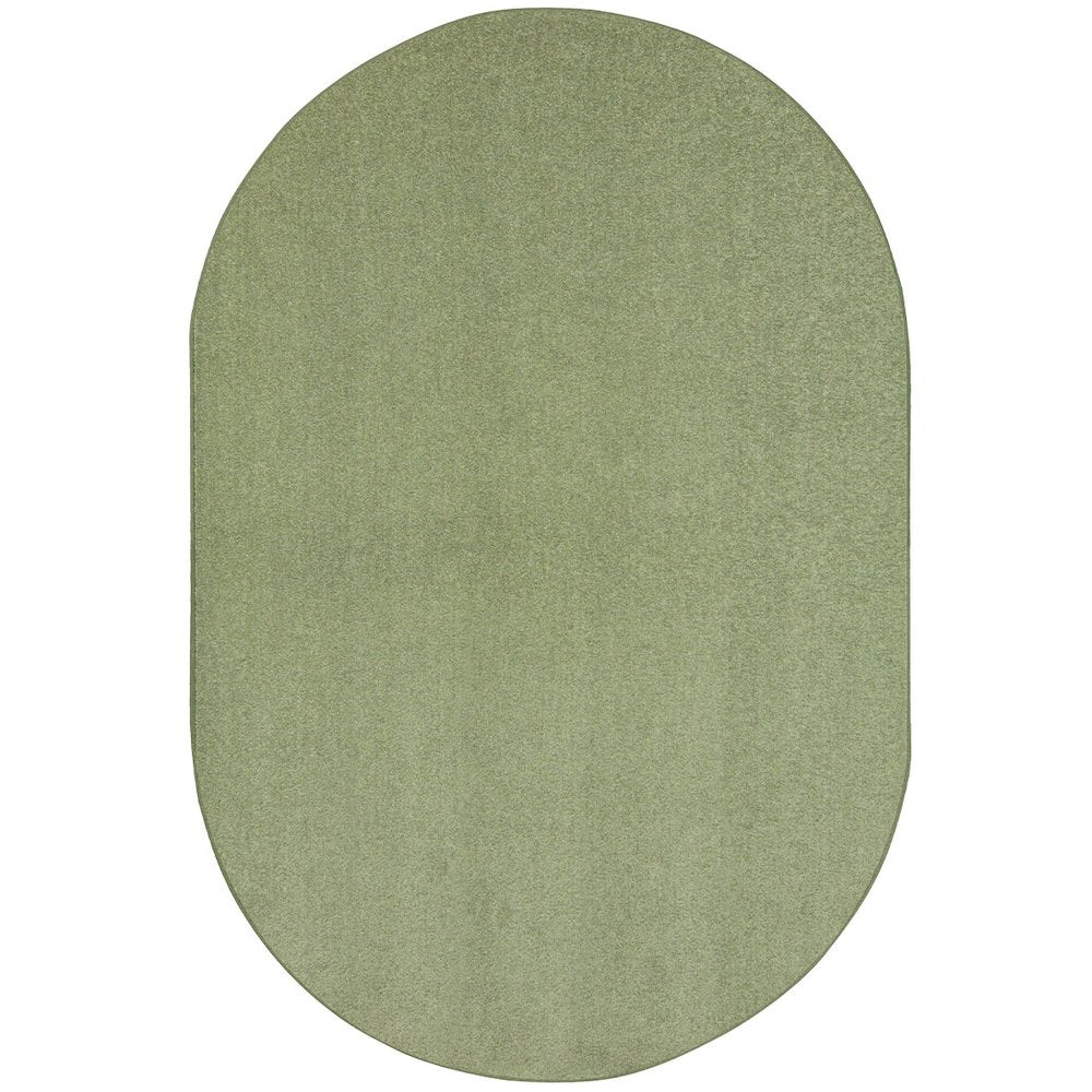 Kid Essentials Endurance 12' x 7'6" Oval Area Rug in Color Sage
