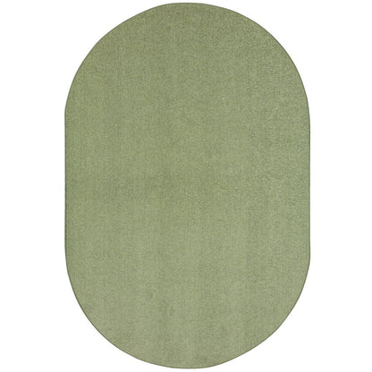 Kid Essentials Endurance 12' x 7'6" Oval Area Rug in Color Sage