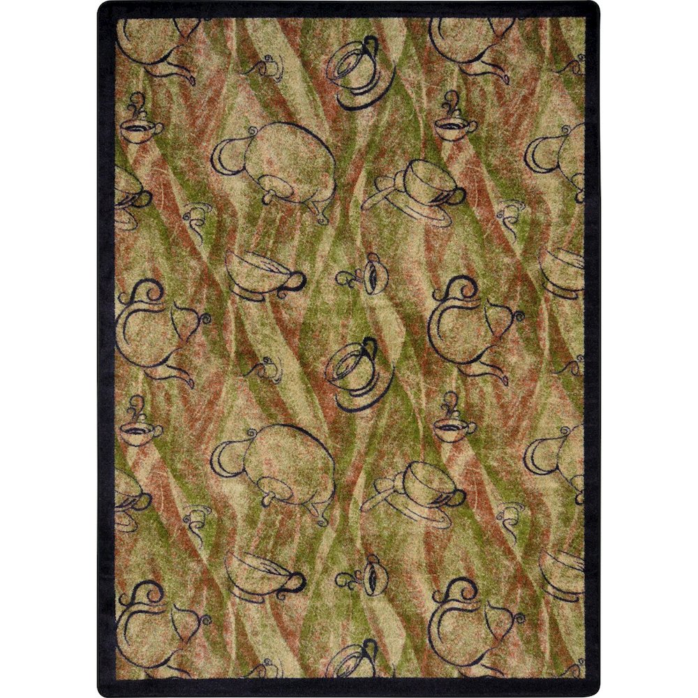 Kaleidoscope Fresh Brew 5'4" x 7'8" Area Rug in Color Hazelnut