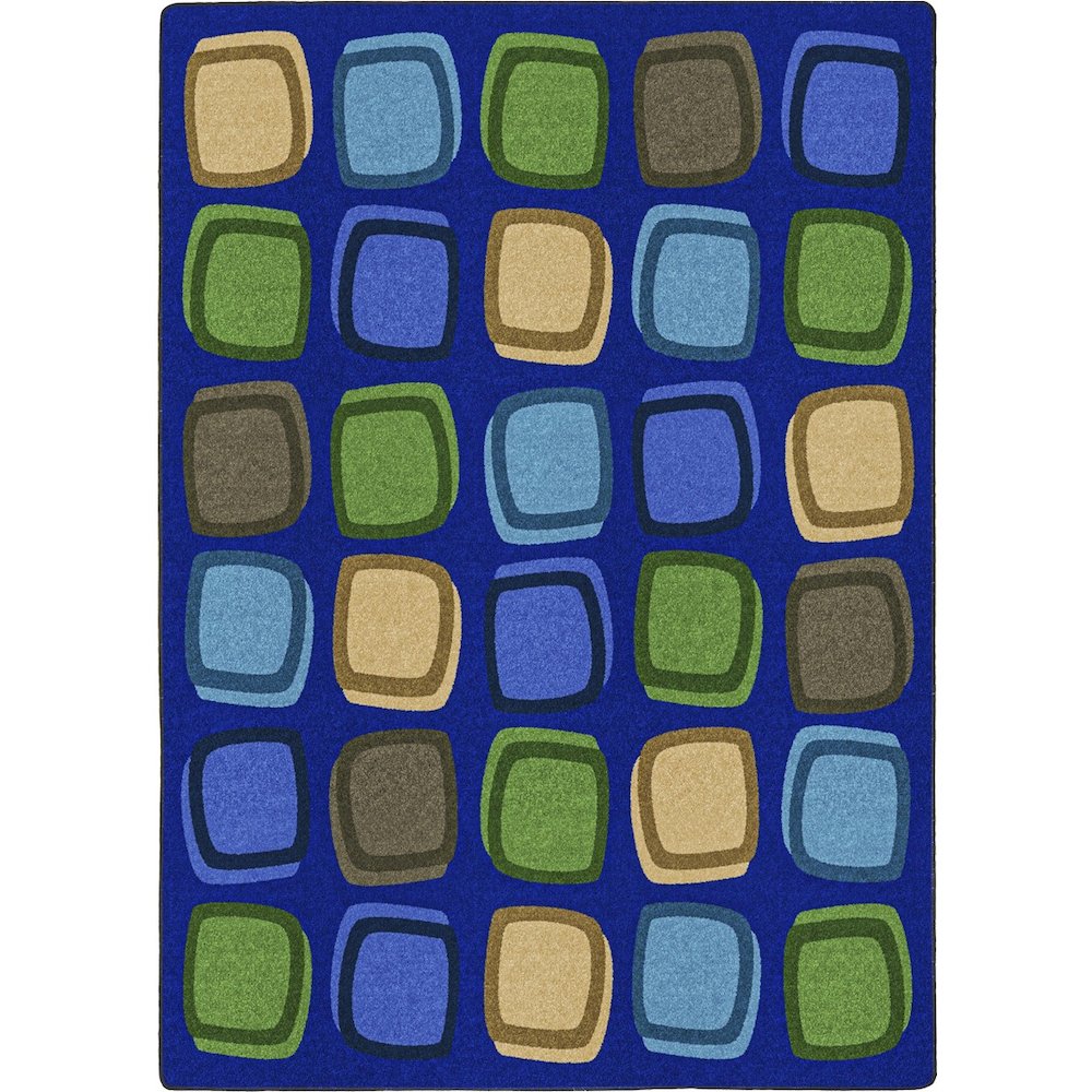 Kid Essentials Harmony Blocks 10'9" x 13'2" Area Rug in Color Multi