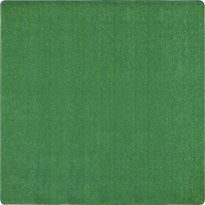 Kid Essentials Just Kidding 12' x 12' Area Rug in Color Grass Green
