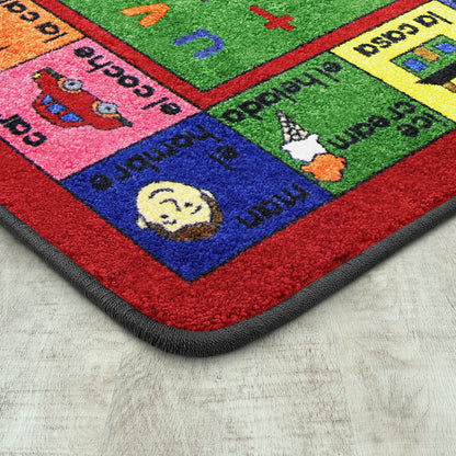 Kid Essentials LenguaLink (Spanish) 7'8" x 10'9" Area Rug in Color Multi