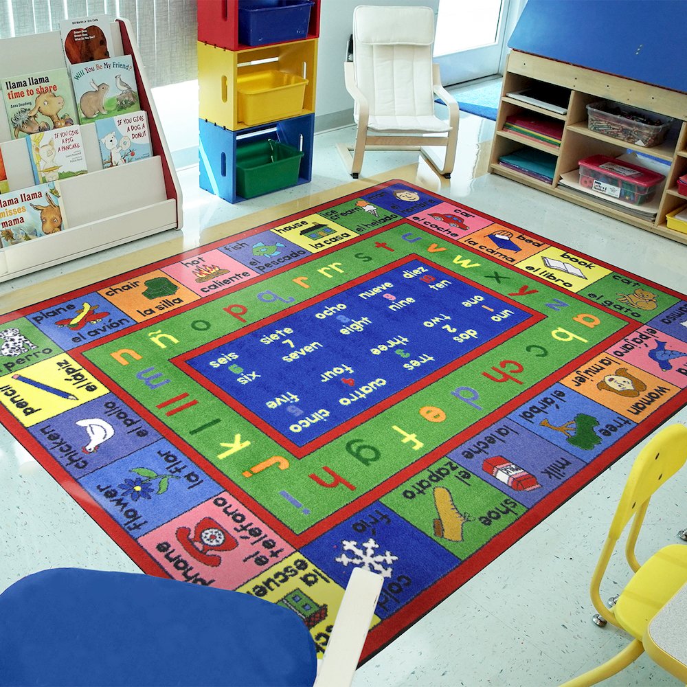 Kid Essentials LenguaLink (Spanish) 7'8" x 10'9" Area Rug in Color Multi
