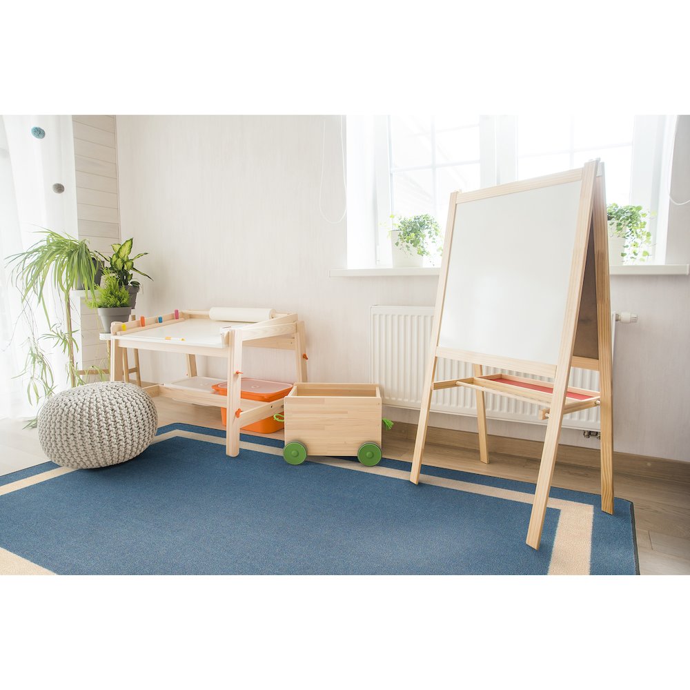 Kid Essentials Portrait 5'4" x 7'8" Area Rug in Color Seaside
