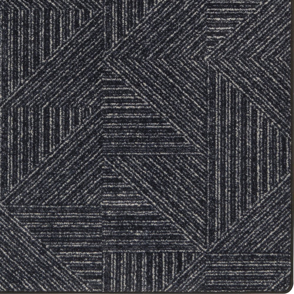 WorkSpace Above Board 5'4" x 7'8" Area Rug in Color Onyx