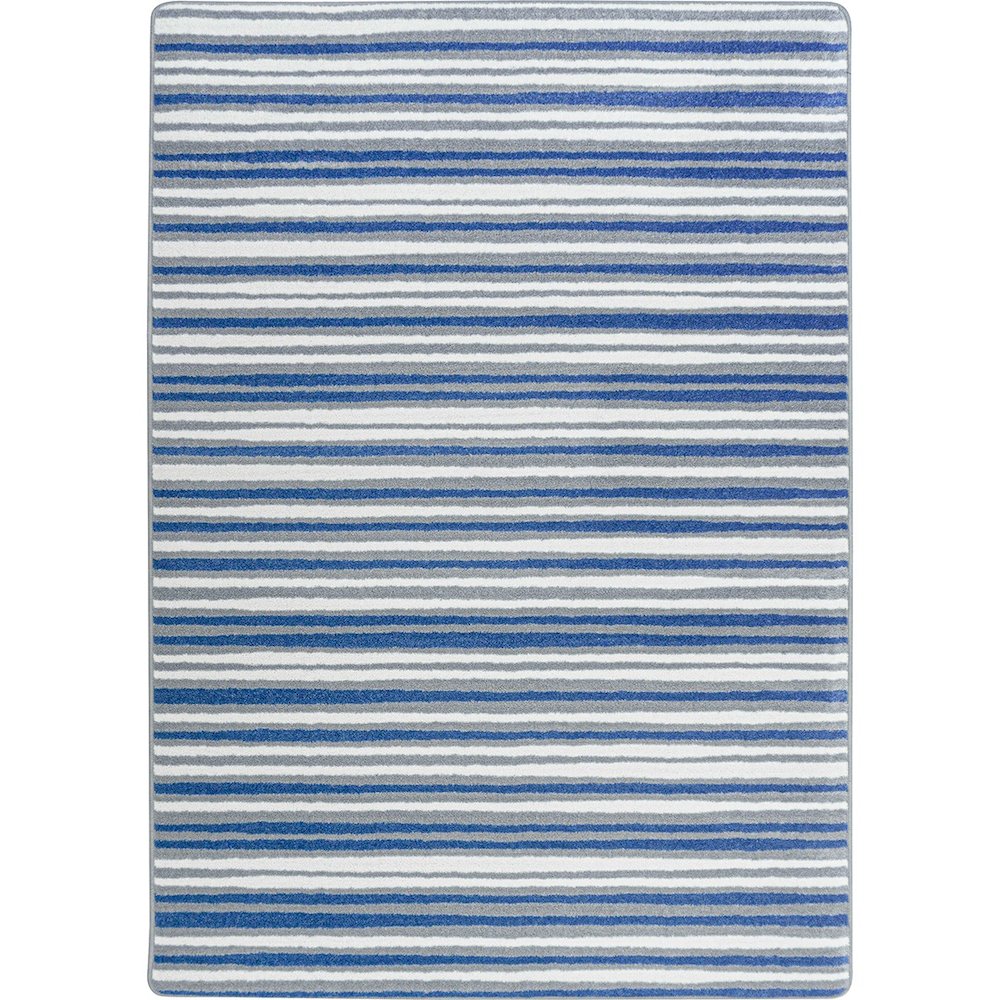 Claremont Kids Between the Lines 7'8" x 10'9" Area Rug in Color Blue Skies